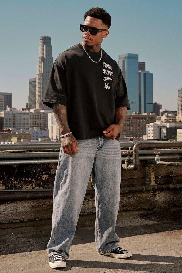 Polera YoungLA x Superman Huge Washed-2