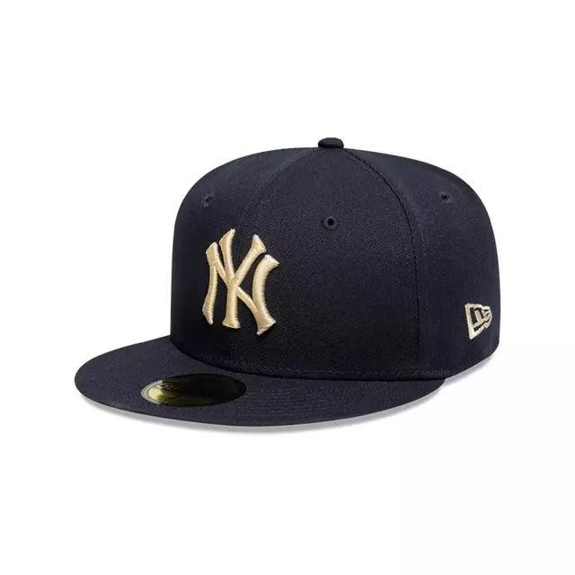 Gorro New Era New York Yankees 59Fifty Wordmark Azul Marino-2