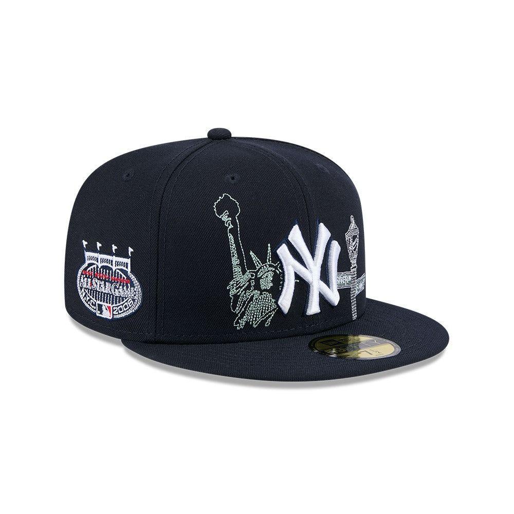 Gorro New Era New York Yankees State Stitch 59Fifty Azul Marino-2