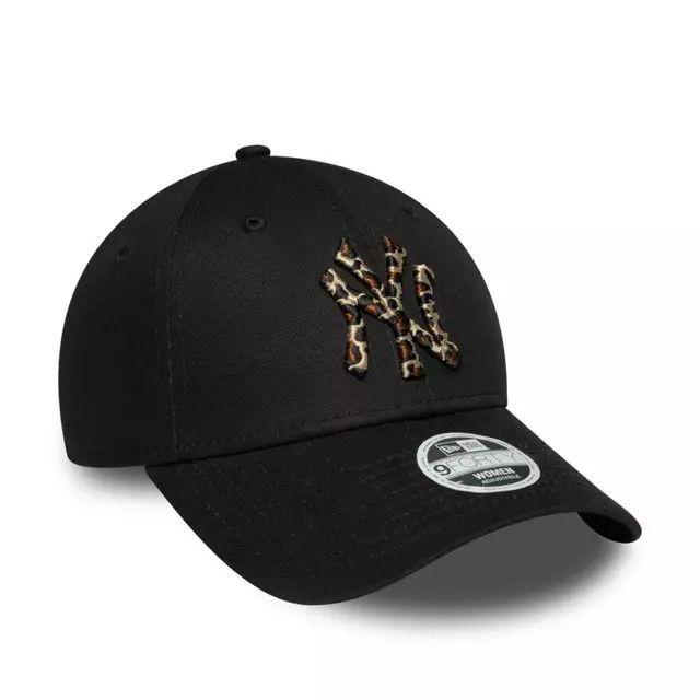 Gorro New Era 9Forty New York Yankees Negro leopard women-4