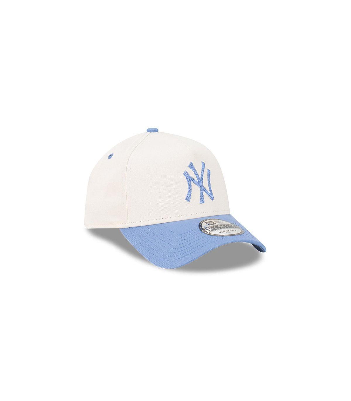Gorro New Era 9Forty frame New York Yankees Winecork Celeste-2