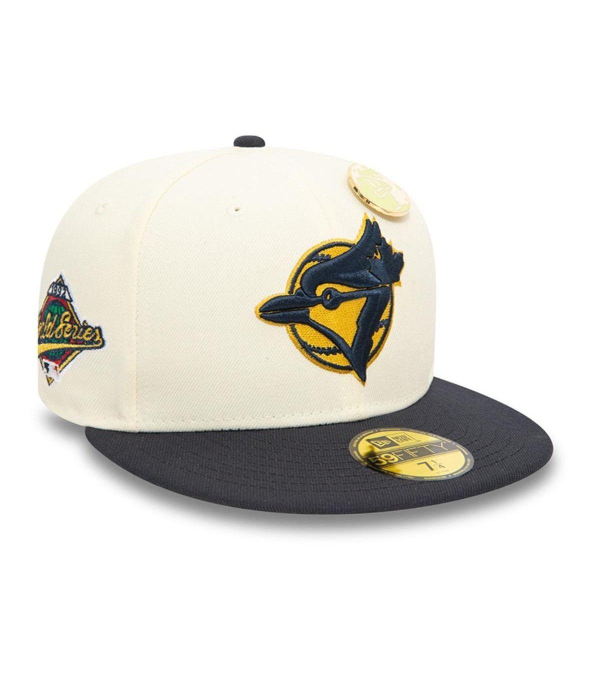 Gorro New Era 59Fifty Toronto Blue Jays Pin Crema-0