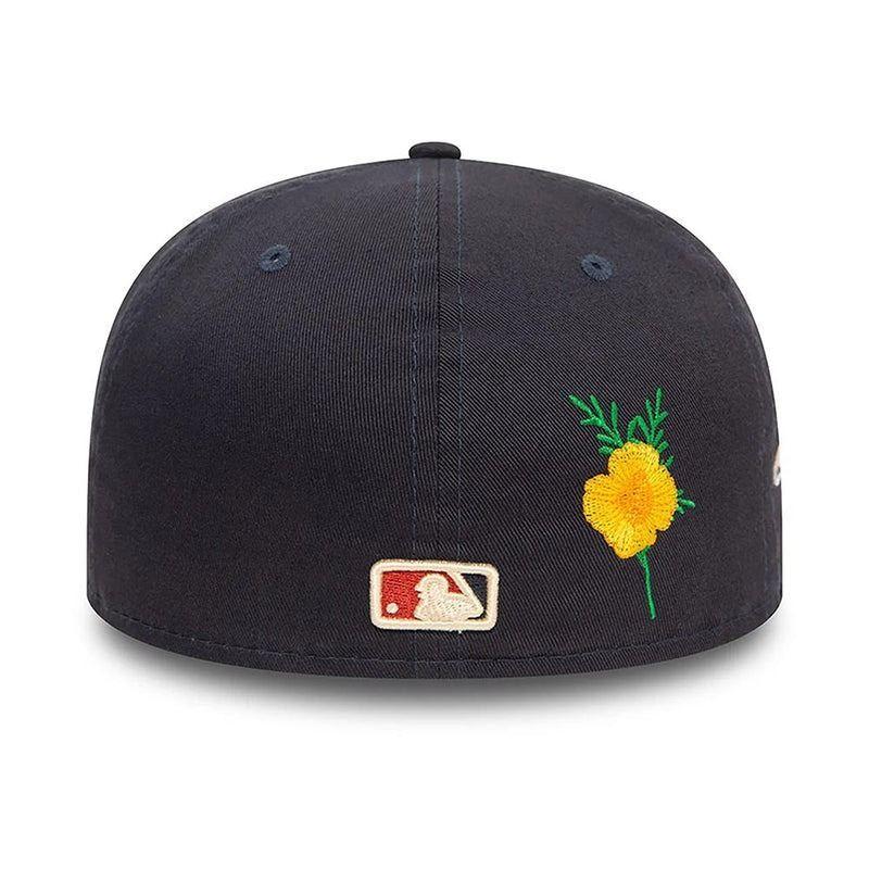 Gorro New Era 59Fifty Anaheim Angel Seasonal Flower Azul Marino-4