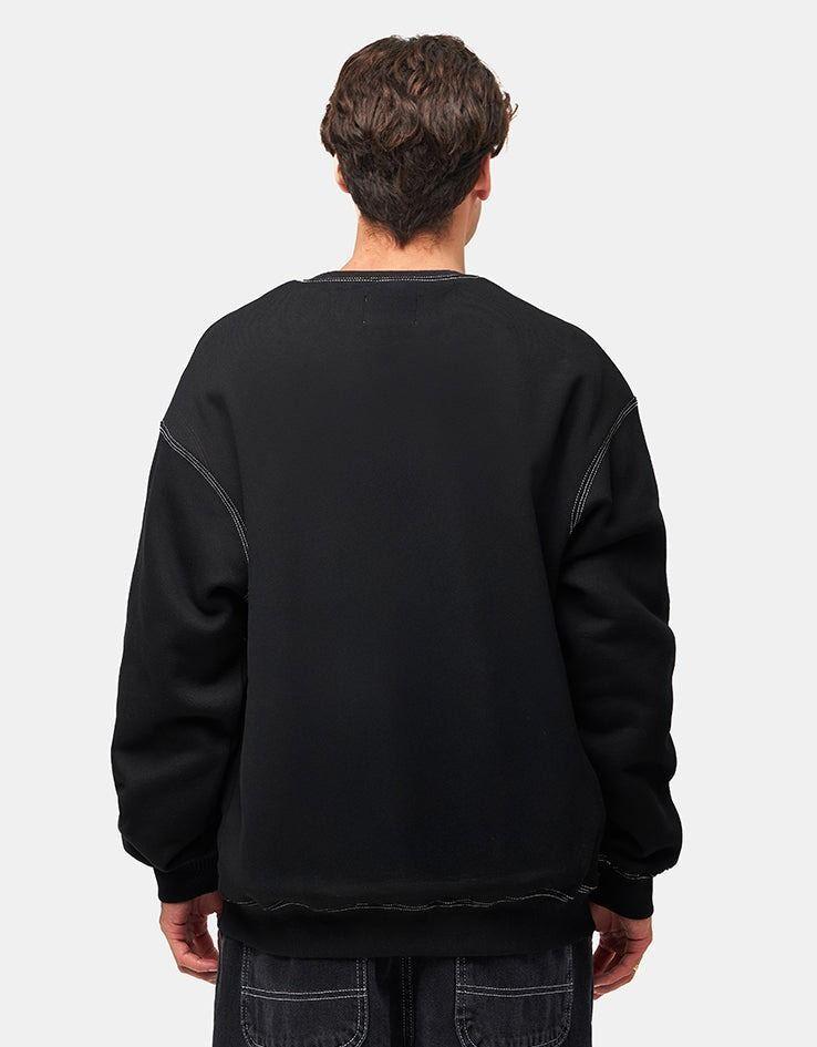 Poleron Crewneck Butter Goods Swirl Negro-2