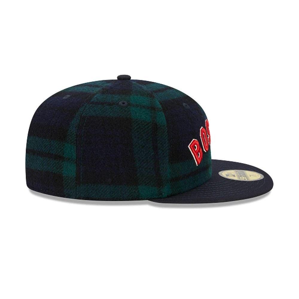 Gorro New Era 59Fifty Boston Red Sox Tartan Verde-3
