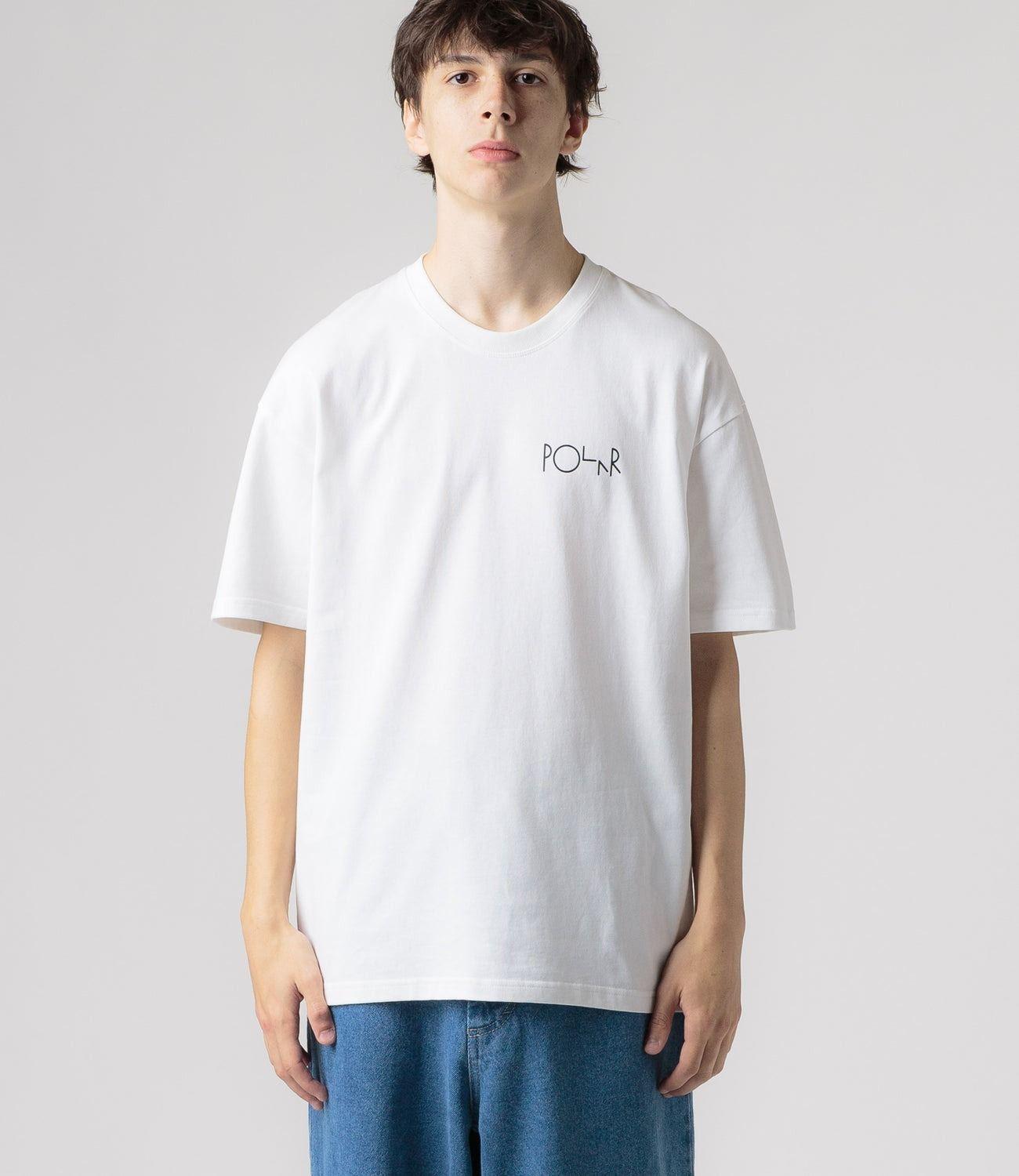 Polera Polar Skate Co Stroke Logo Blanca-4