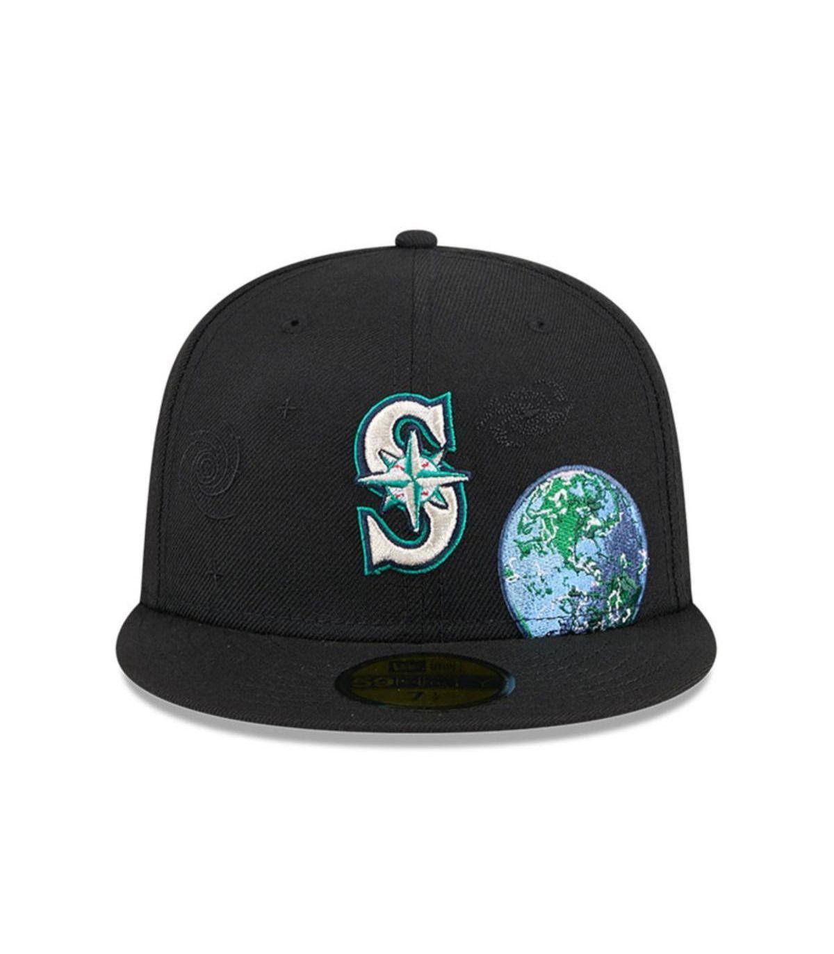 Gorro New Era 59Fifty Seattle Mariners Global Negro-2
