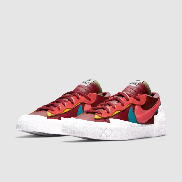 Zapatillas Nike Blazer Low x Sacai x Kaws Red-0