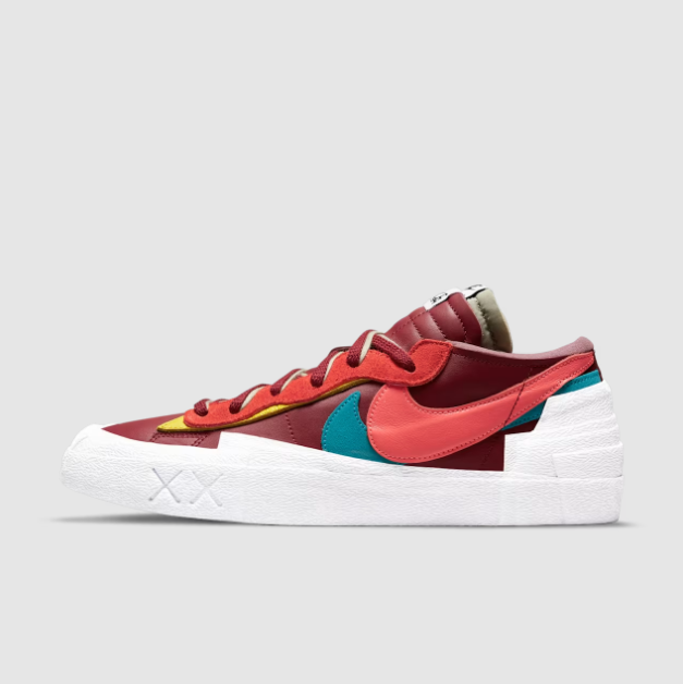 Zapatillas Nike Blazer Low x Sacai x Kaws Red-1