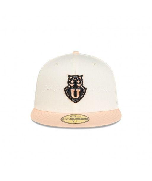 Gorro New Era 59Fifty Universidad de Chile Crema-1