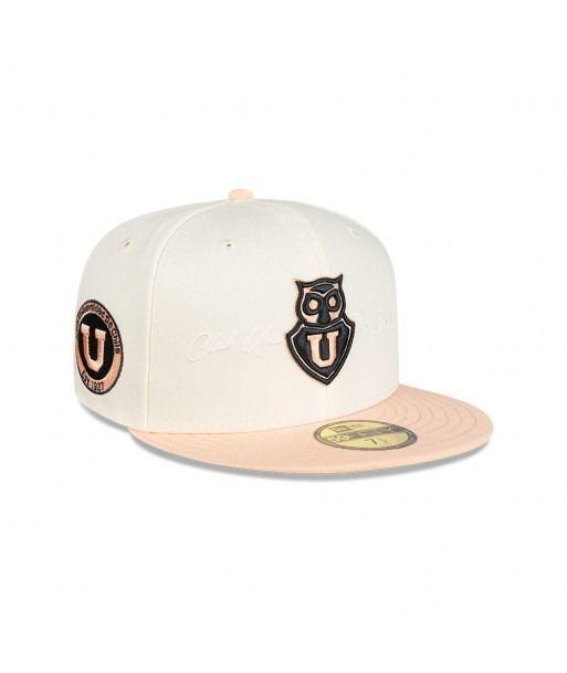 Gorro New Era 59Fifty Universidad de Chile Crema-2