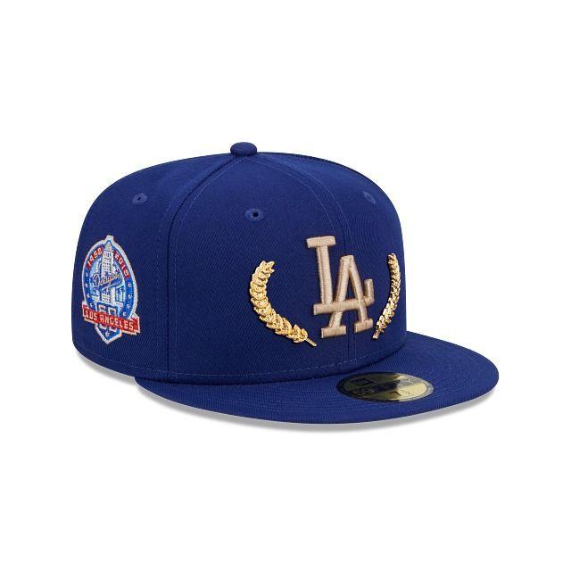 Gorro New Era 59Fifty Los Angeles Dodgers Gold Leaf Azul-2