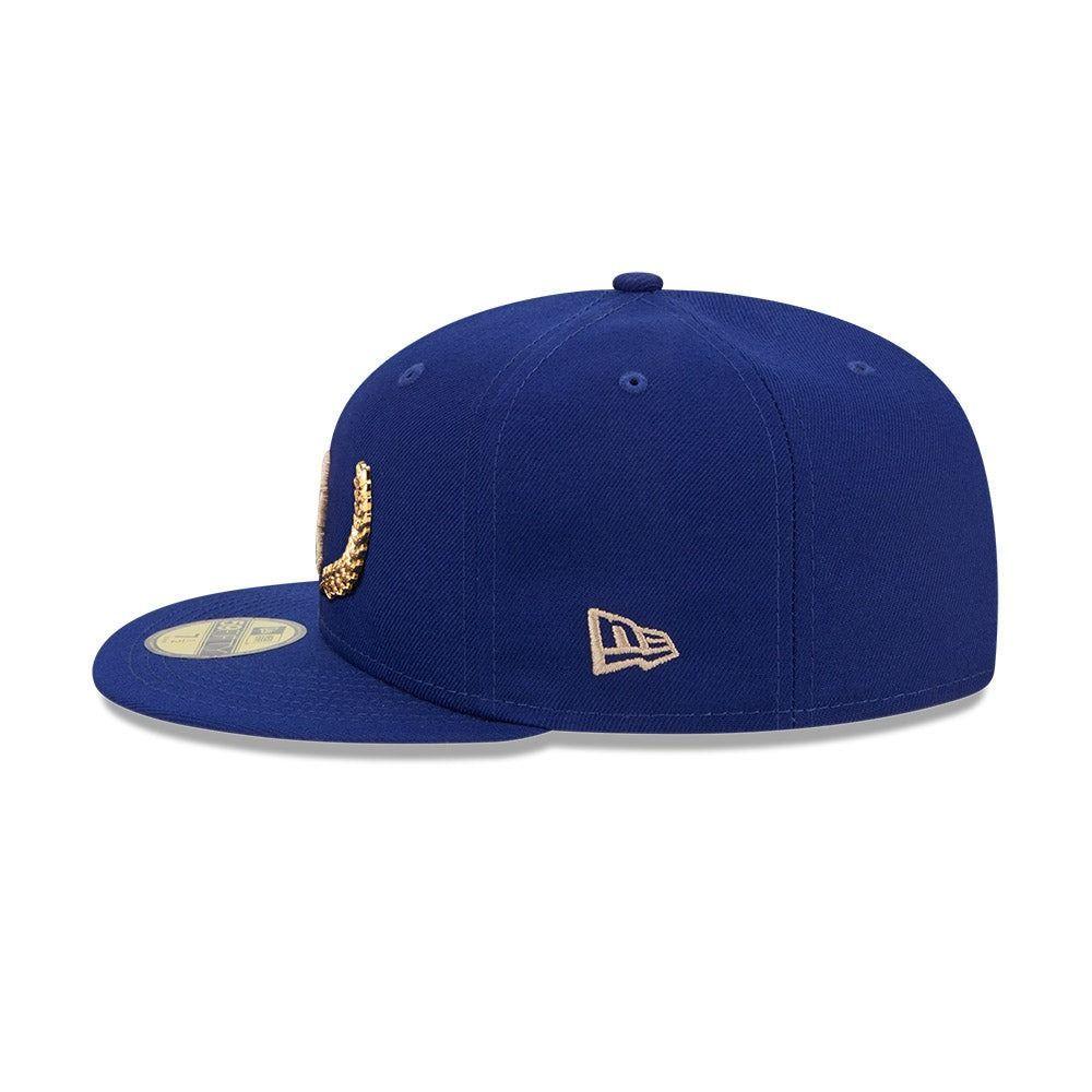 Gorro New Era 59Fifty Los Angeles Dodgers Gold Leaf Azul-5