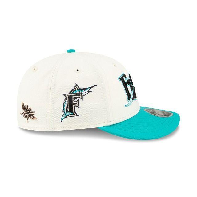 Gorro New Era x Felt 9FIFTY Miami Florida Marlins Low Profile Snapback-4