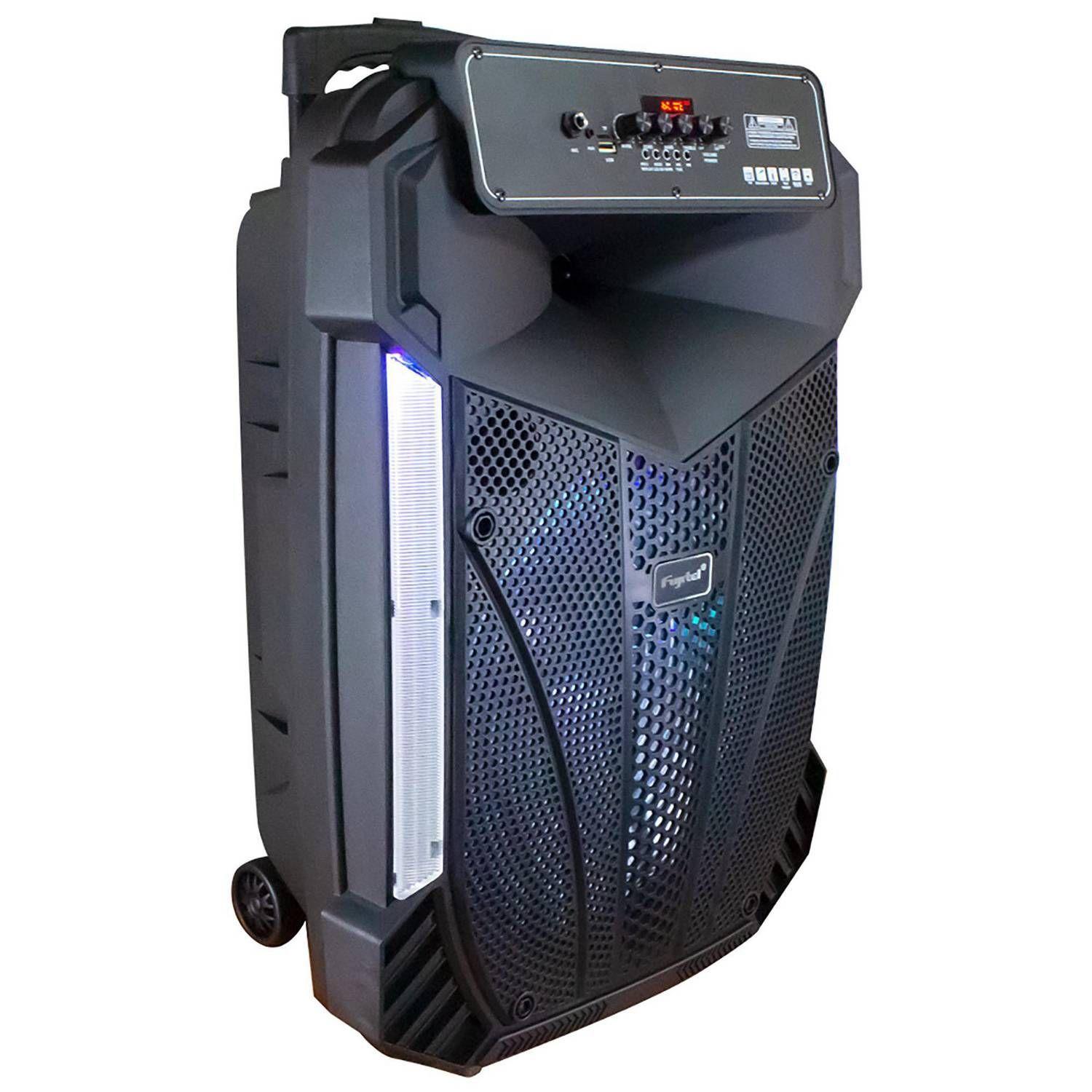 Parlante karaoke 15 BT Aux Usb Micro Sd Fm Tws-4
