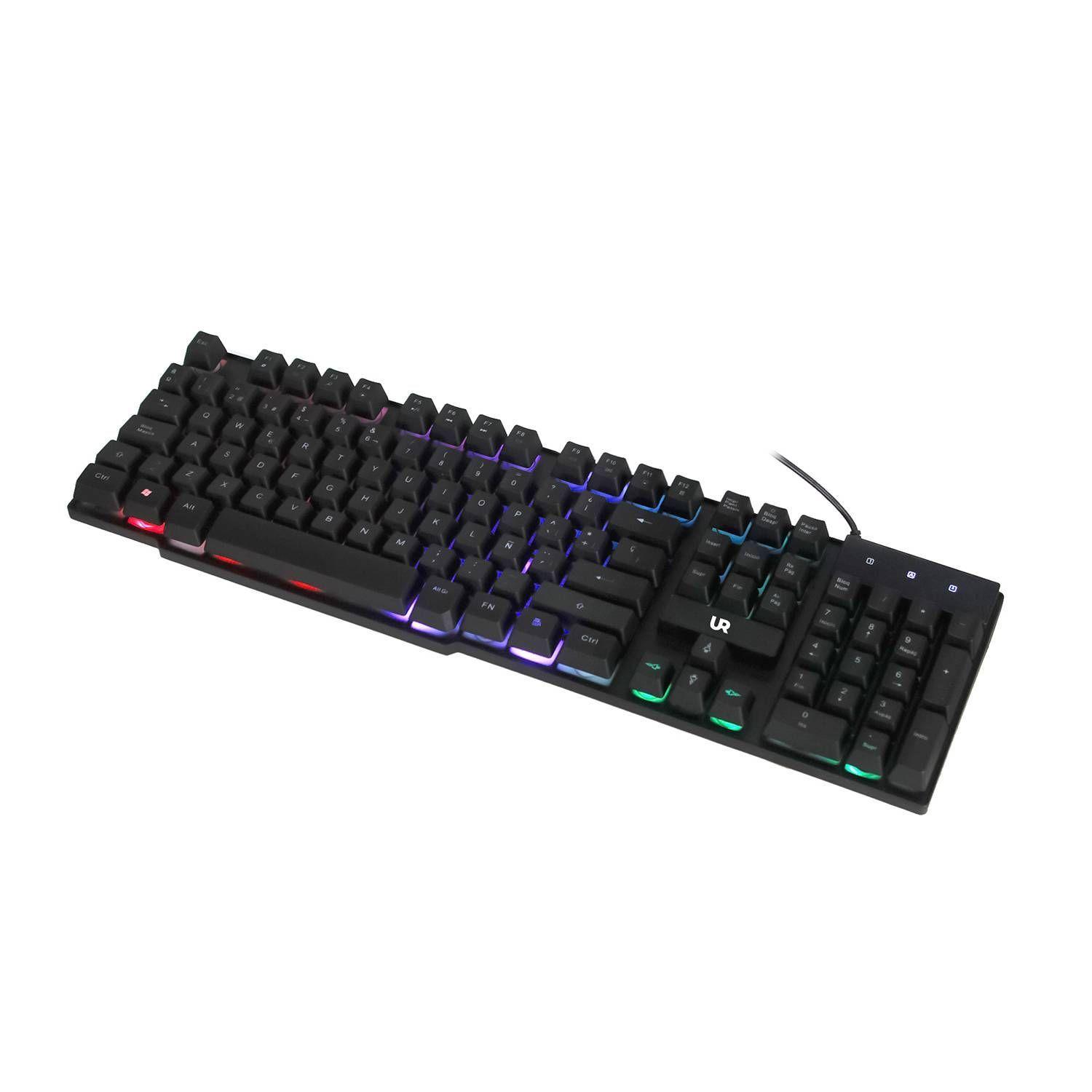 Kit Gamer Teclado Mouse y Mousepad XL Conexion USB-3
