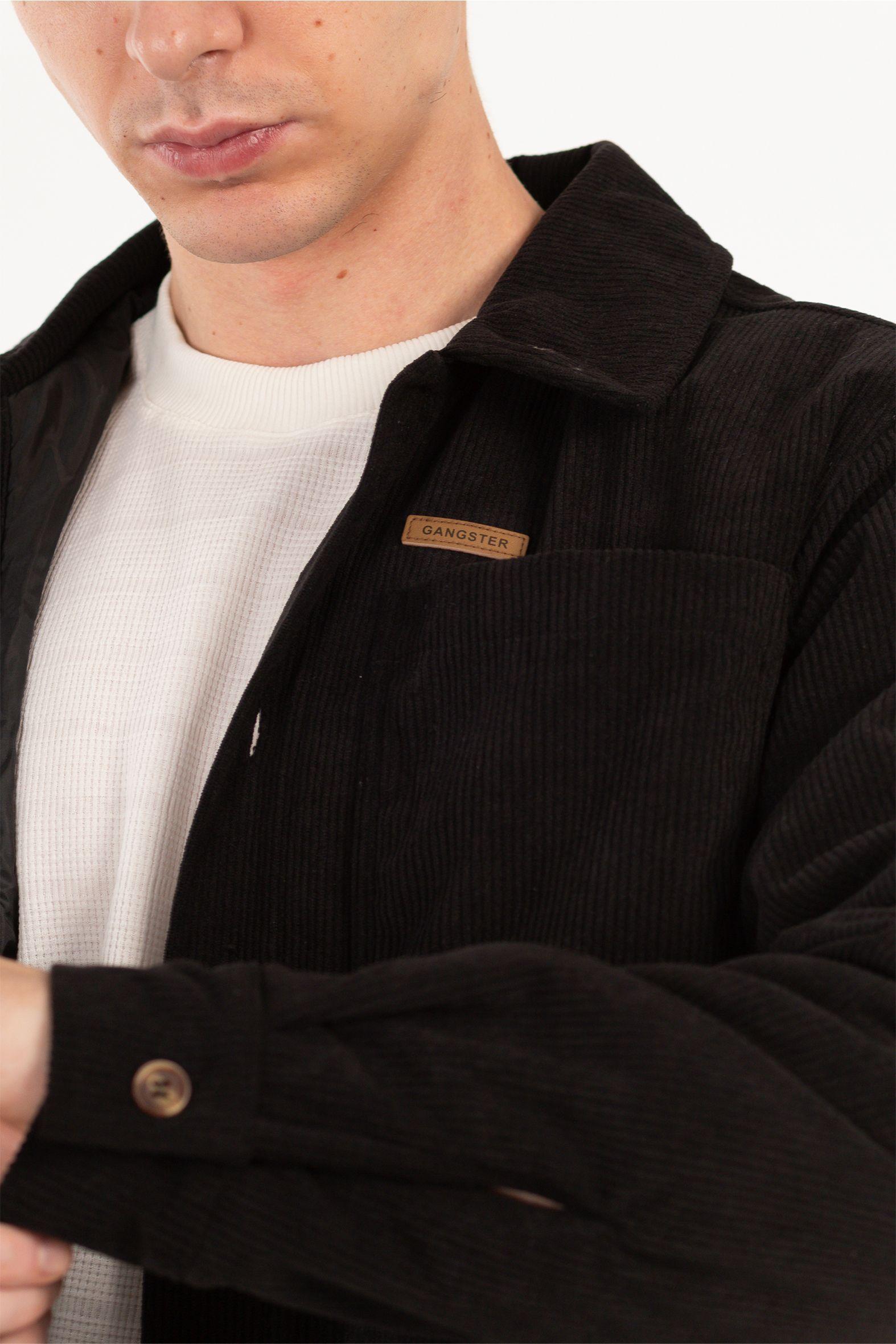 Chaqueta Overshirt Sway Negro-4