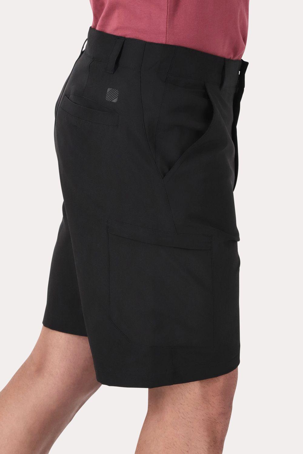 Bermuda Elasticado Ferry Negro-2