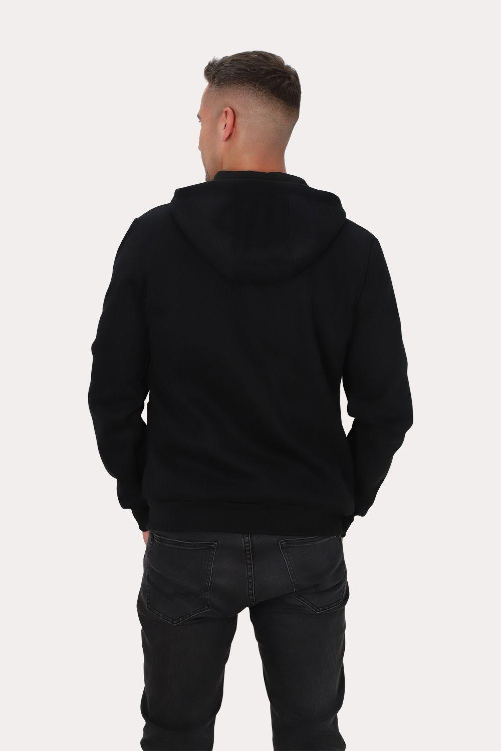 Poleron Full Zipper Fleece Daily Negro Gangster-1