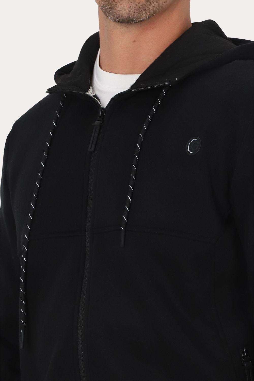 Poleron Full Zipper Fleece Daily Negro Gangster-2
