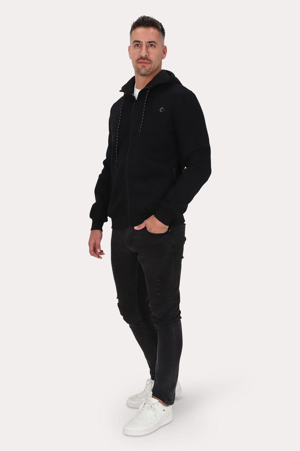 Poleron Full Zipper Fleece Daily Negro Gangster-3