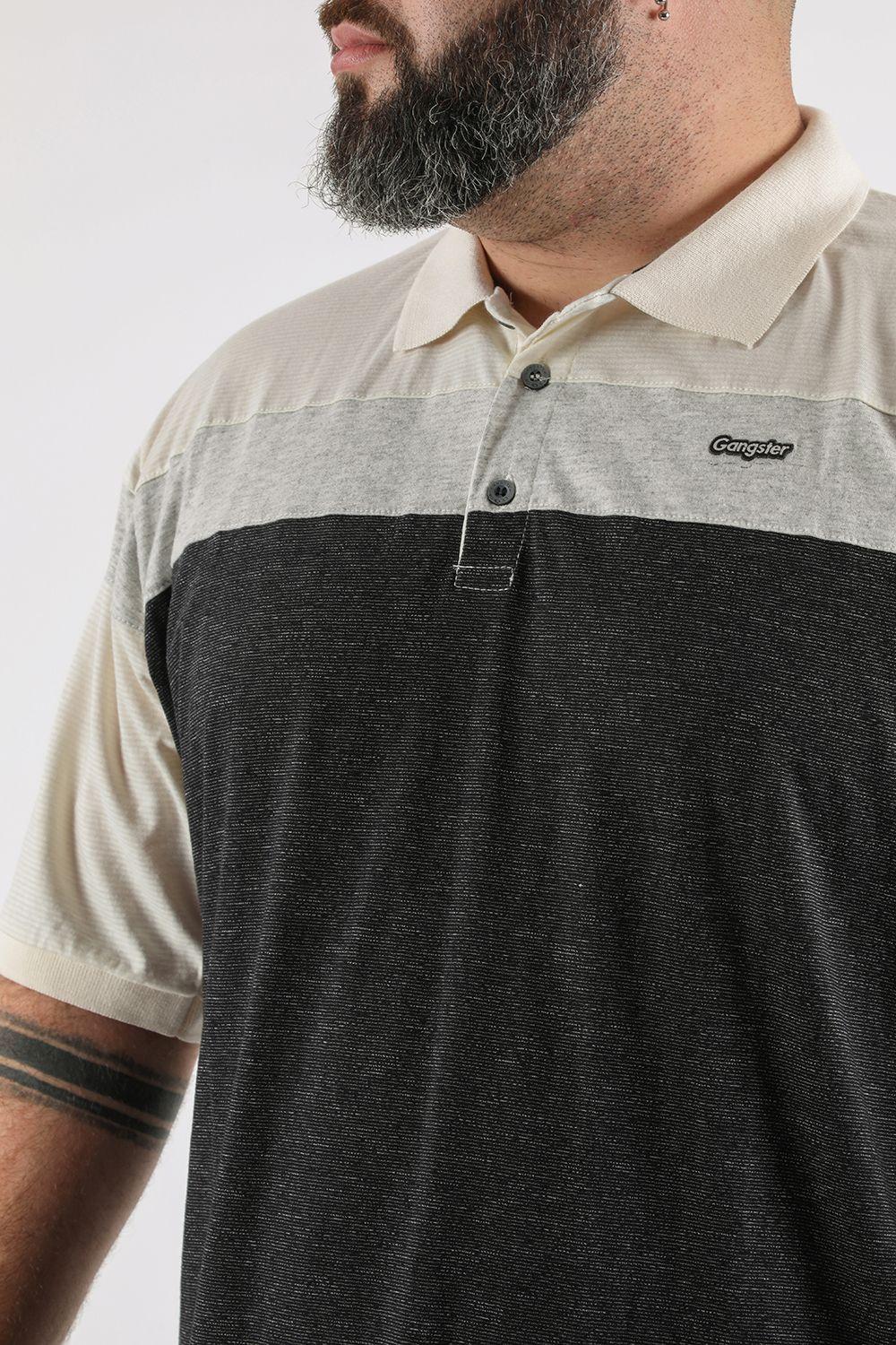 Plus Polera Cuello Key Blanco Gangster-2