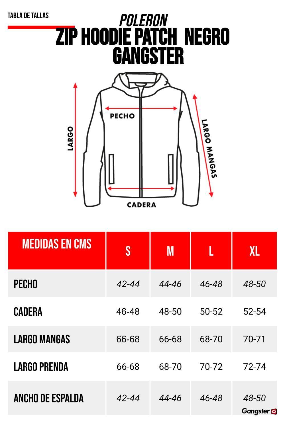 Poleron Full Zipper Evolve Negro Gangster-4