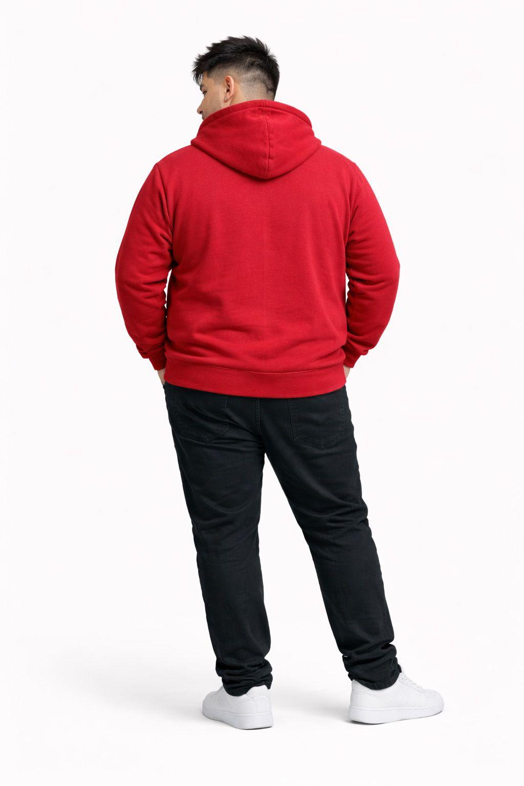 Plus Poleron Fullzipper Link Rojo-1