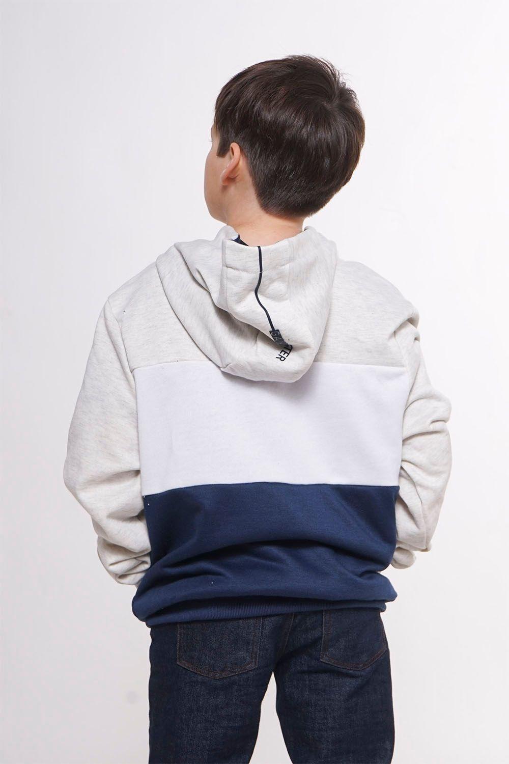Teen Poleron Hoodie La Beach Azul Gangster-1