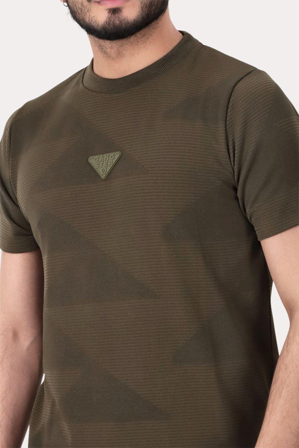 Polera Mc Jaquard Dyckman Verde Oliva-3