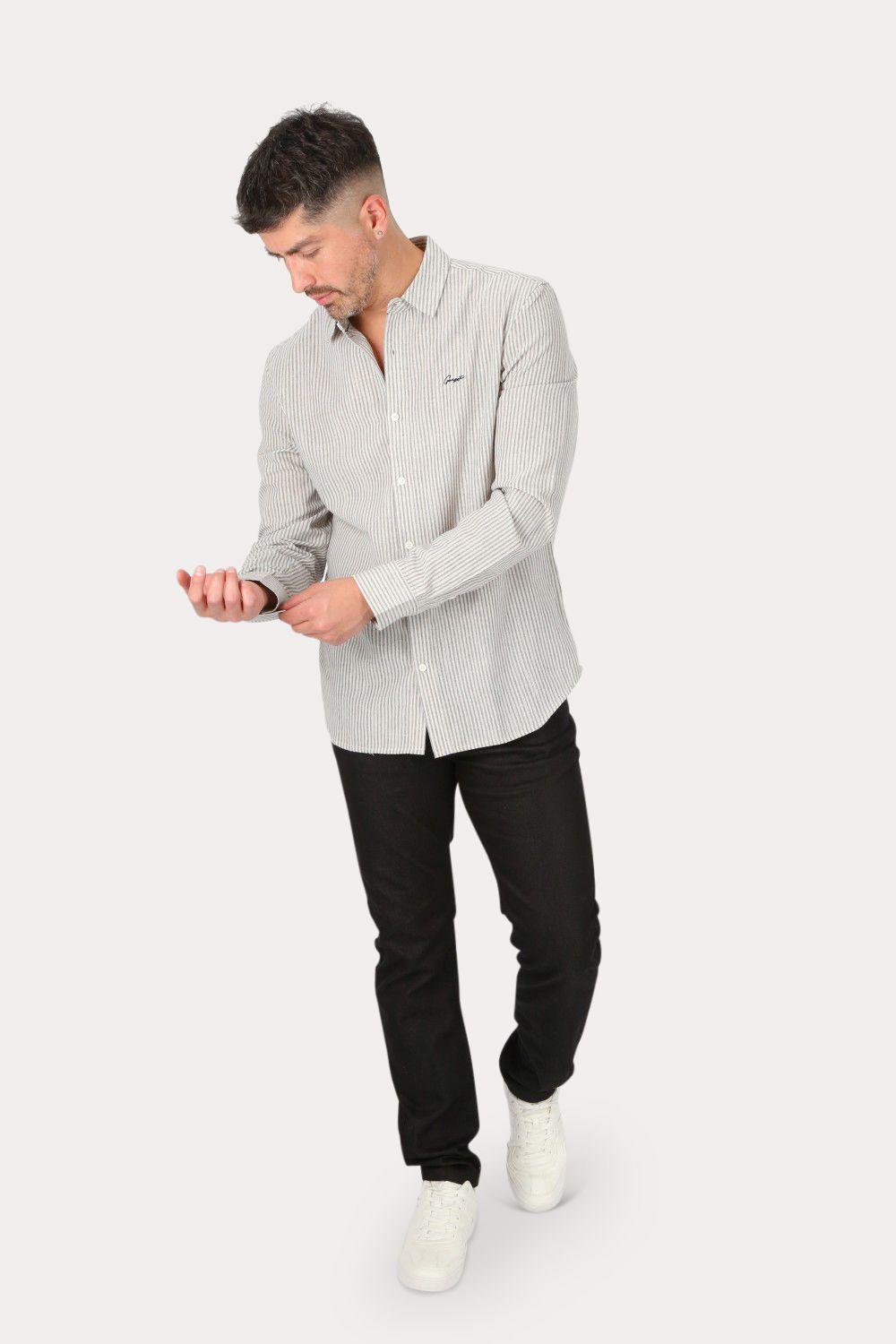 Pantalon Canvas Liso 0 Negro Gangster-3