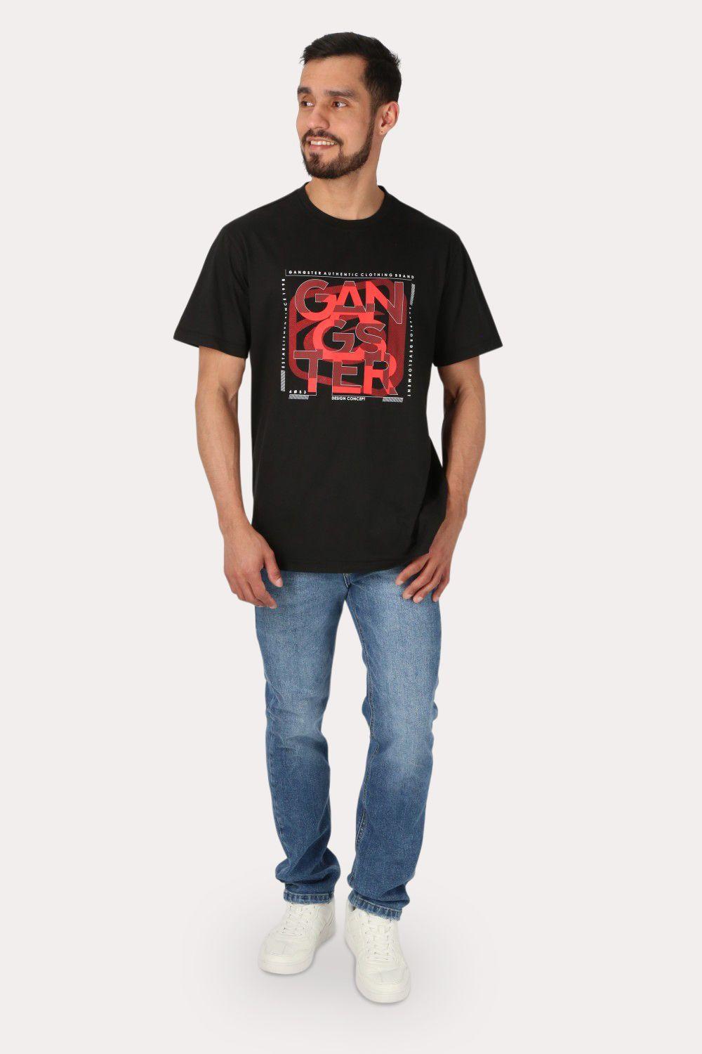 Polera Mc Básica  Forte Negro Gangster-3
