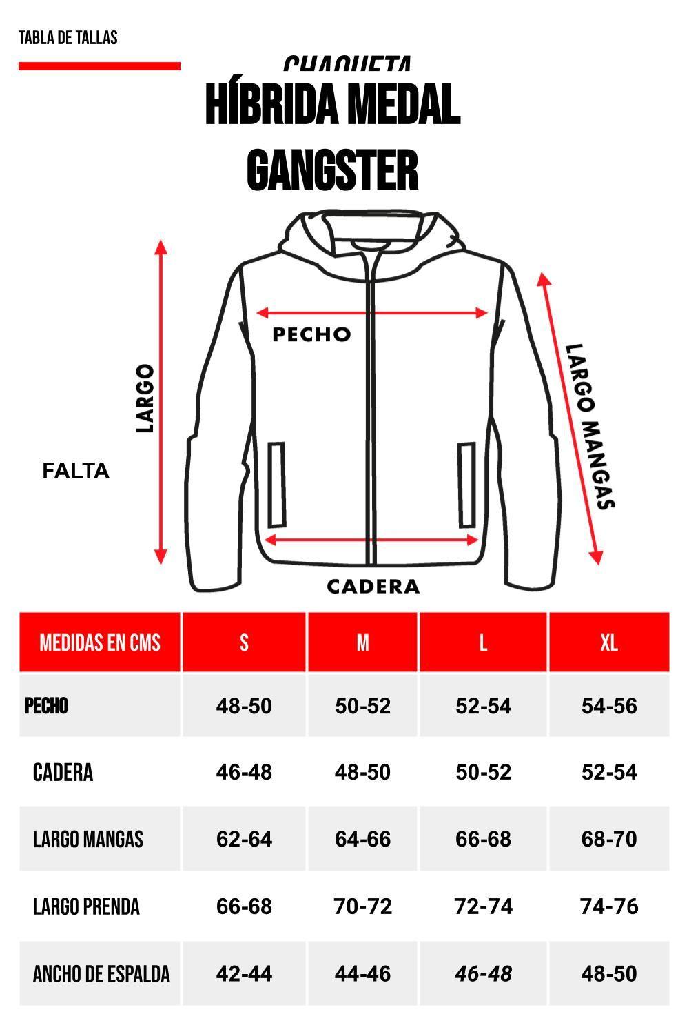 Chaqueta Híbrida Union Negro Gangster-4