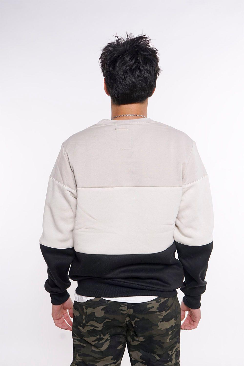 Polerón Crew Fleece Core Beige Gangster-1