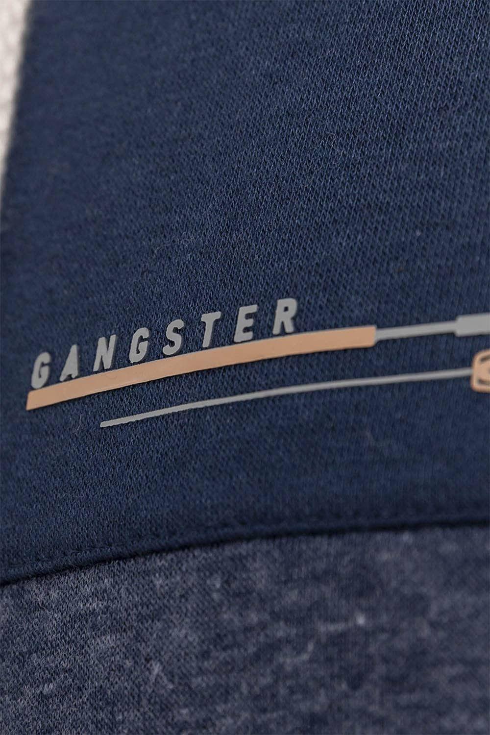 Polerón Full Zipper Fleece Cord Azul Gangster-5