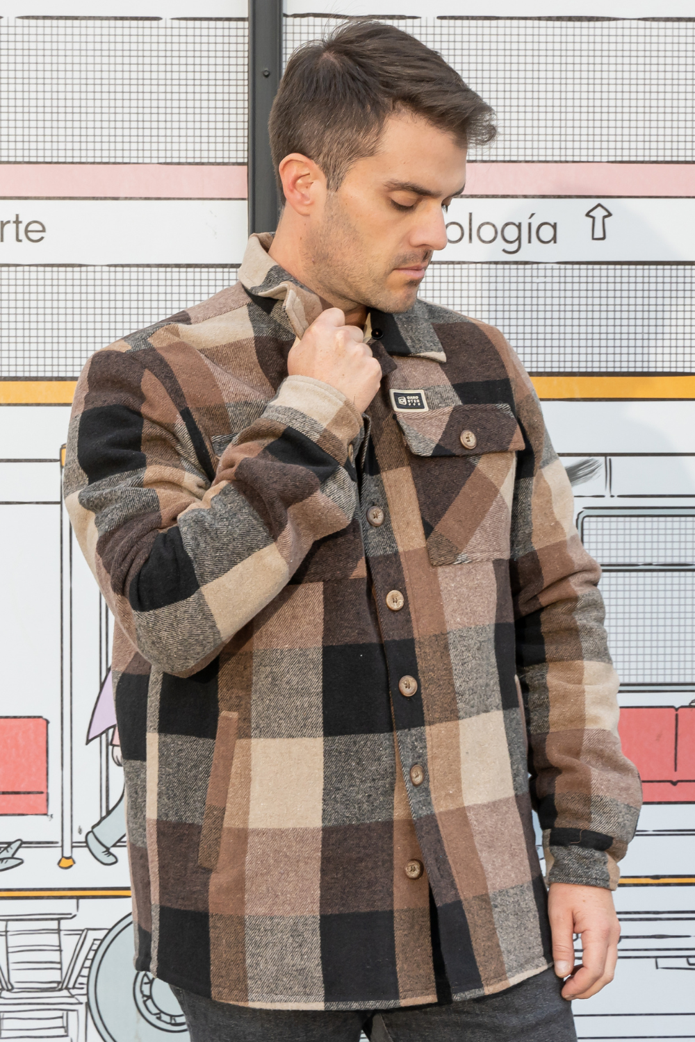 Chaqueta Franela Rodeo Cafe Gangster-4