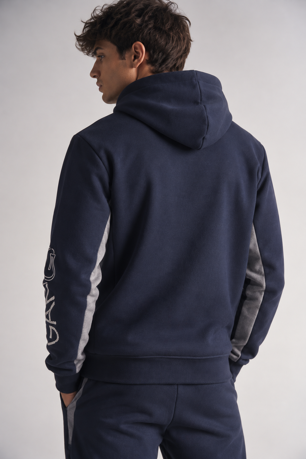 Polerón Full Zipper Fleece Power Azul Gangster-1
