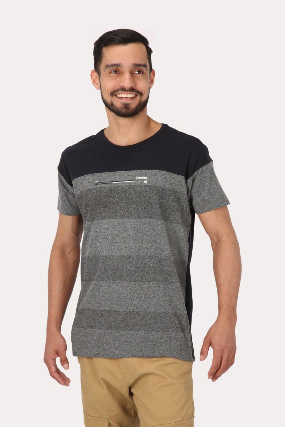 Polera Mc Especial Multistripes Negro Gangster-0