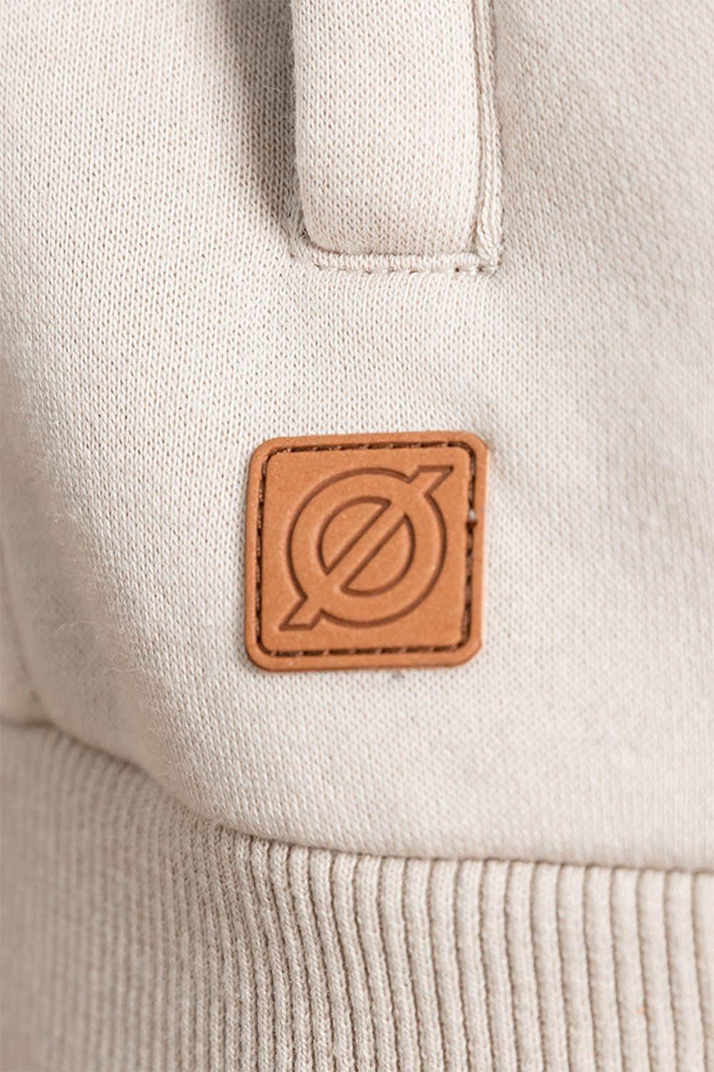 Polerón Full Zipper Fleece Community Beige Gangster-3
