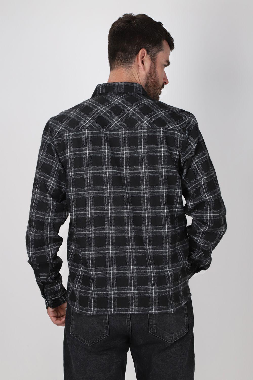 Camisa ML Franela Nomad Negro Gangster-1