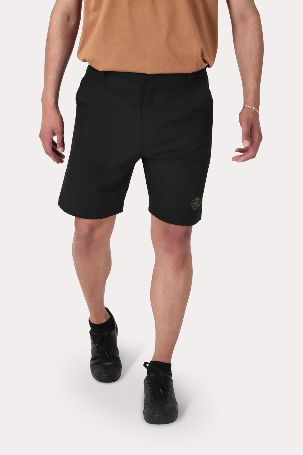 Plus Bermuda Elasticado Bloor Negro-0