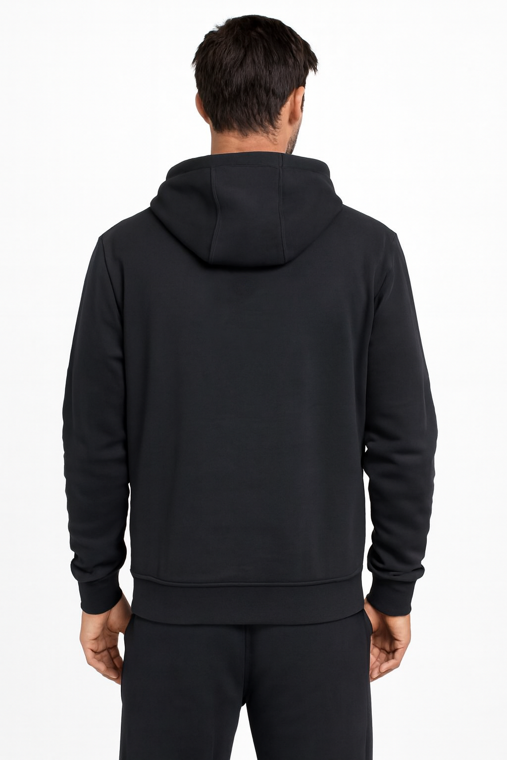 Poleron Fullzipper Loop Negro-1