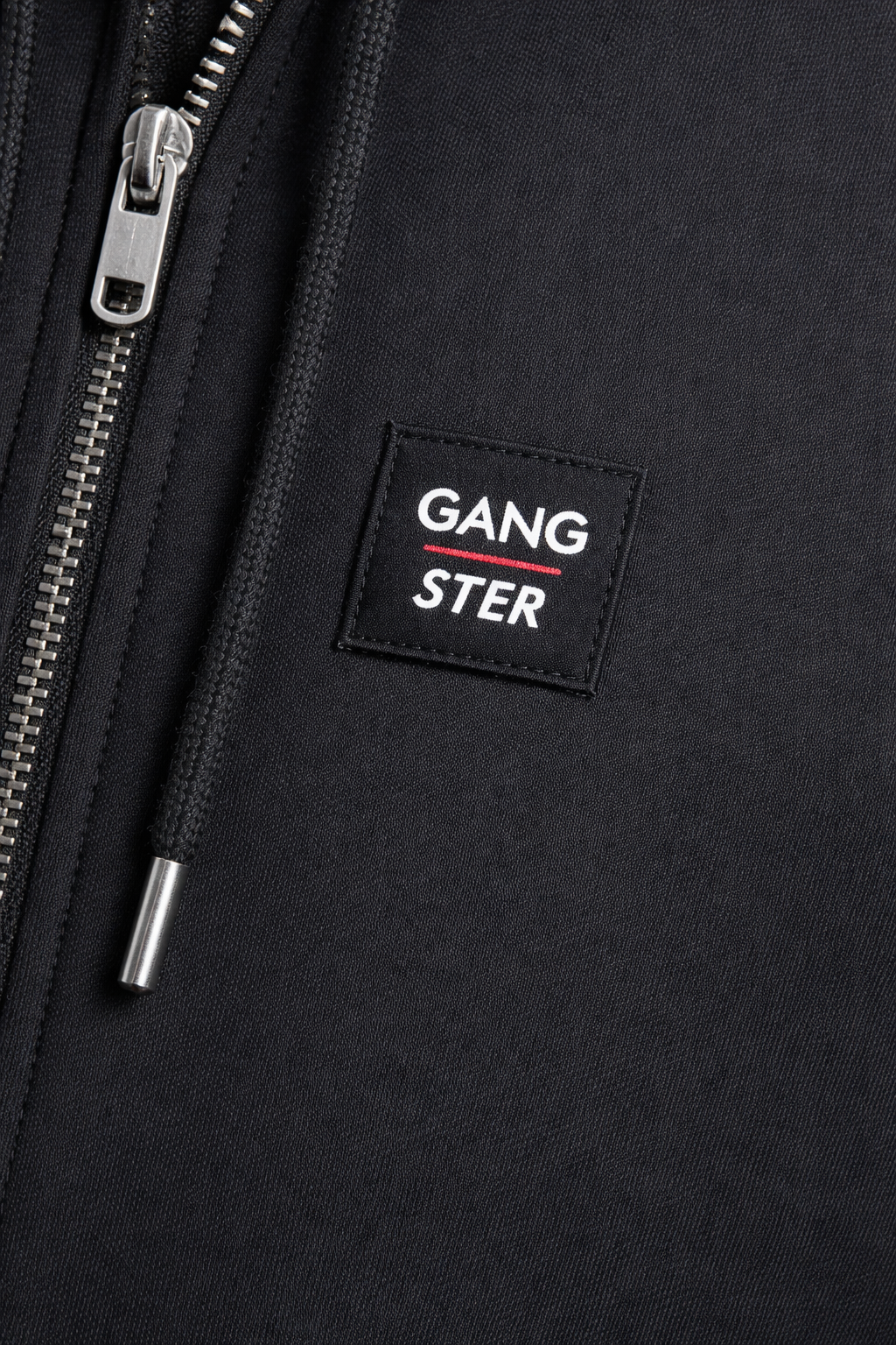 Poleron Fullzipper Loop Negro-2