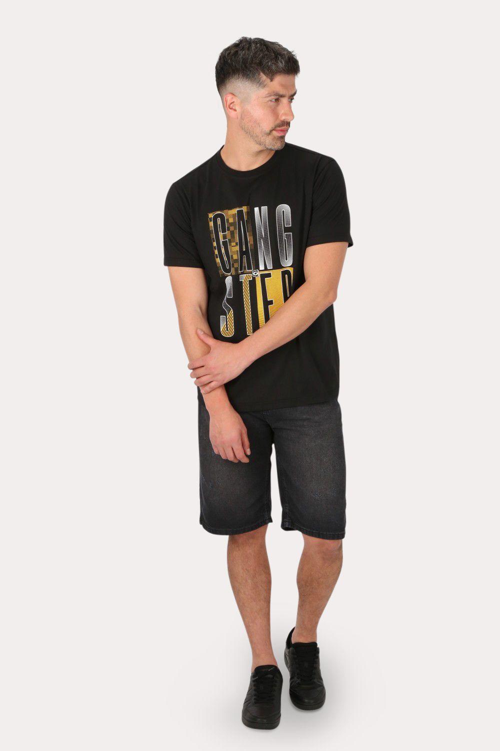 Polera Mc Básica  Santo Negro Gangster-2