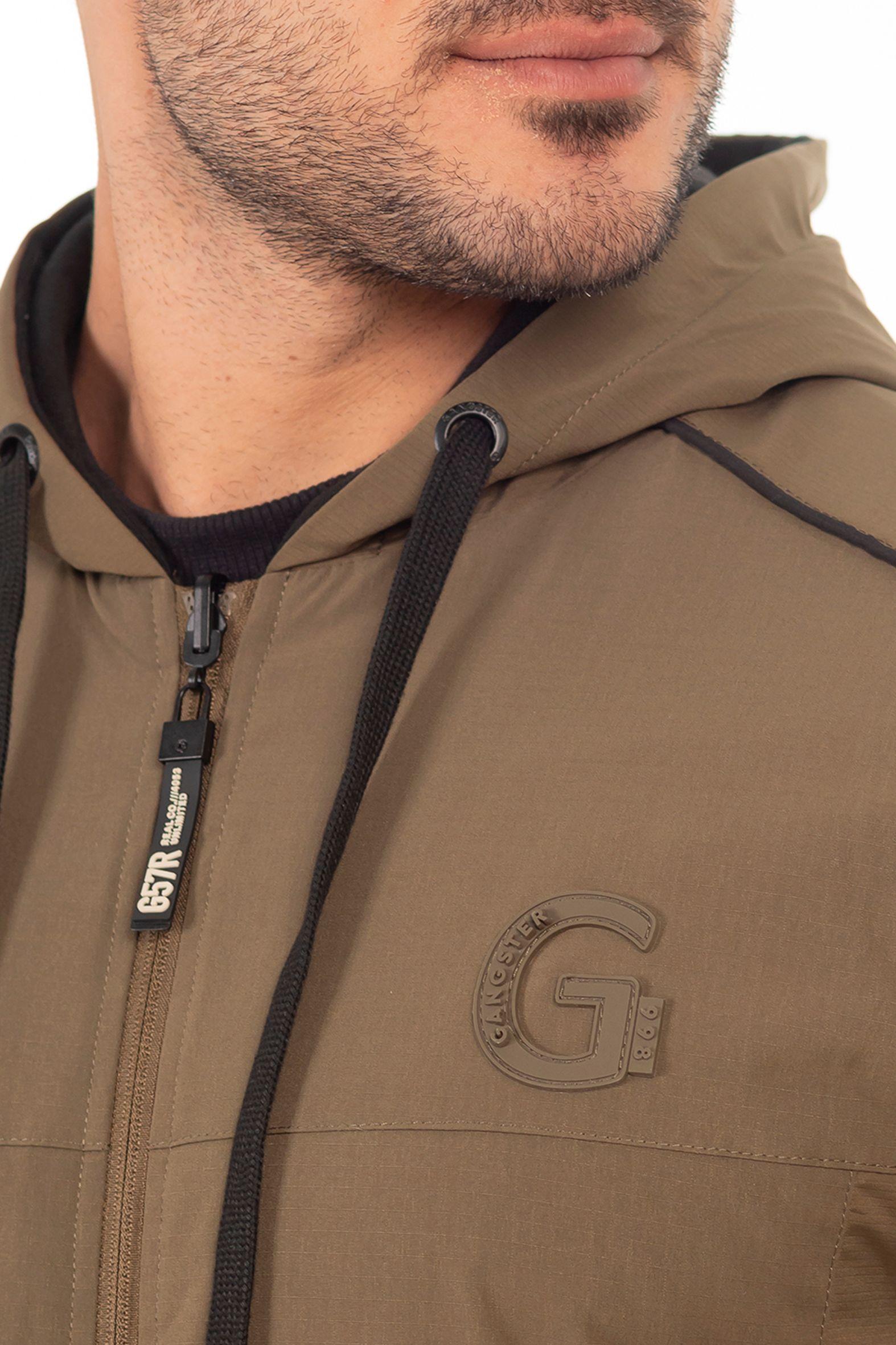 Cortaviento Reversible Flip Verde Oliva Gangster-3