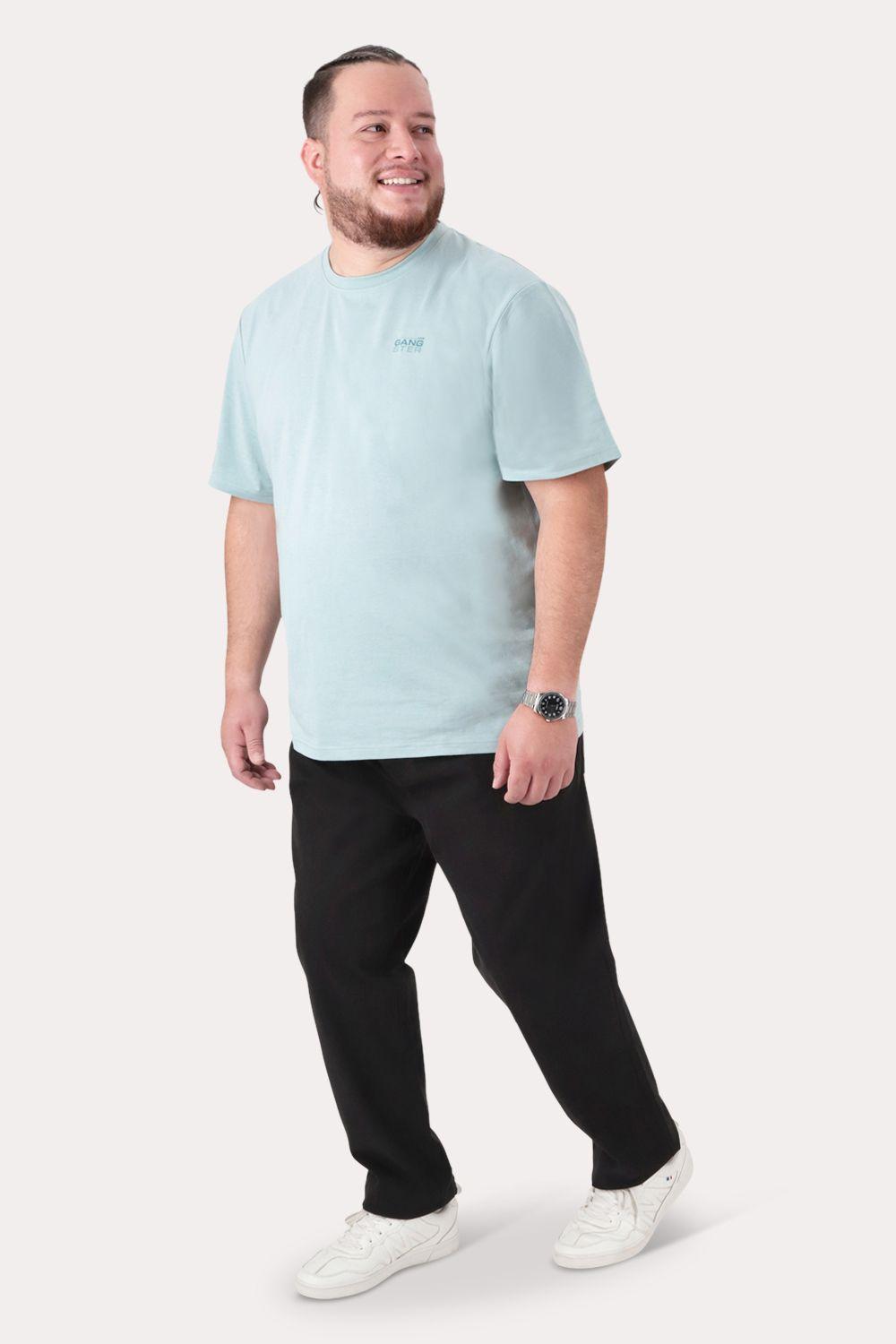 Plus Pantalon Canvas Liso Castle Negro-3