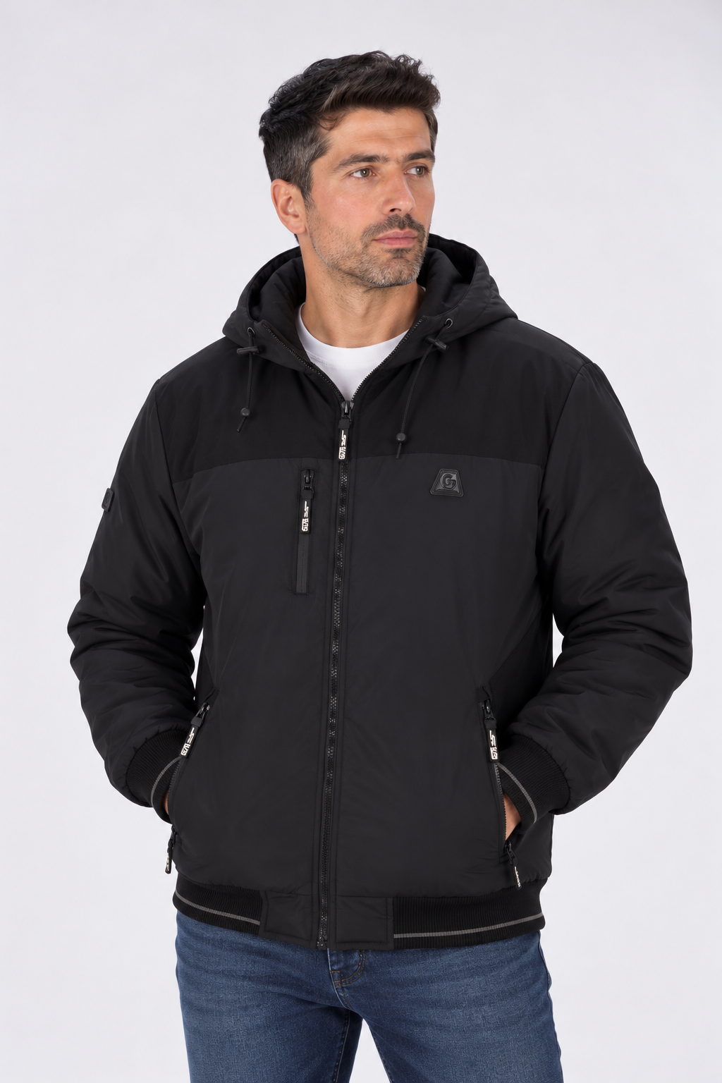 Plus Cortaviento Reversible  Beacon Negro Gangster-0