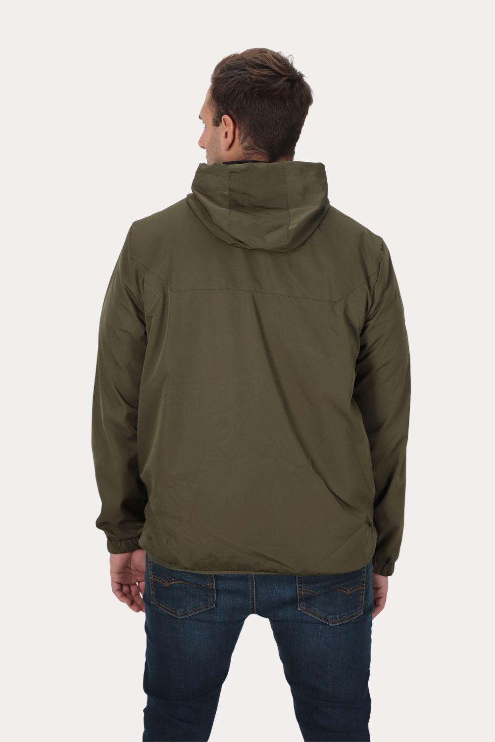 Plus Cortaviento Chill Verde Oliva Oscuro Gangster-1