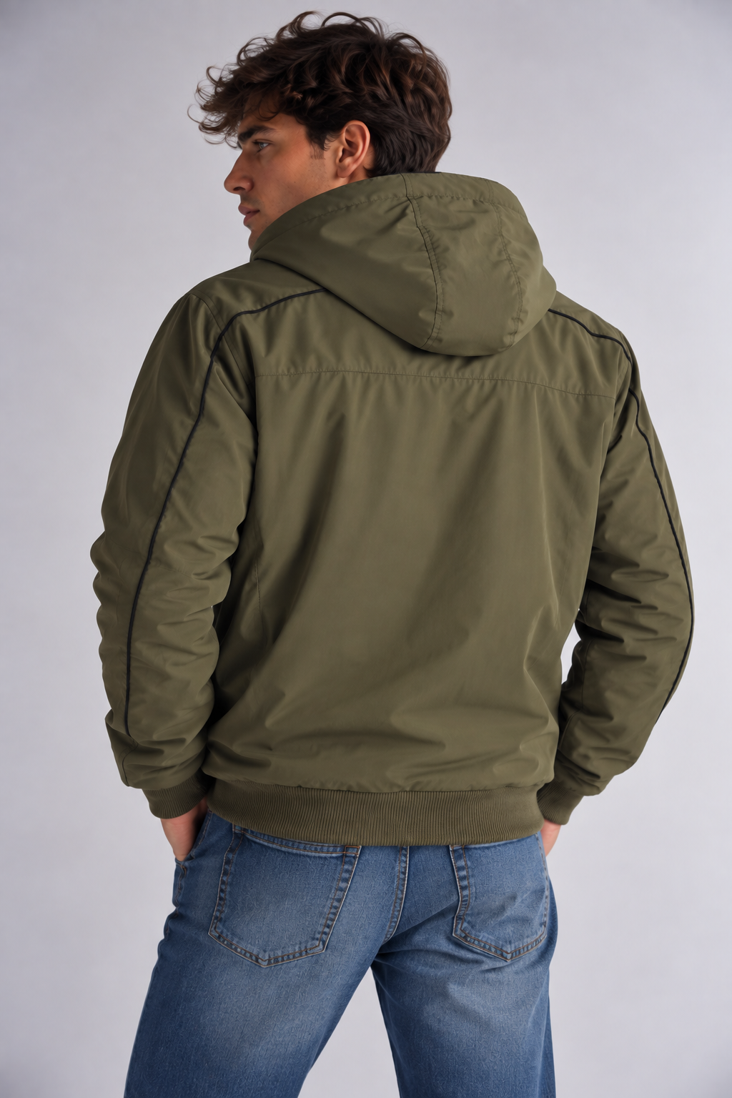 Plus Cortaviento Reversible Daily Verde Gangster-1