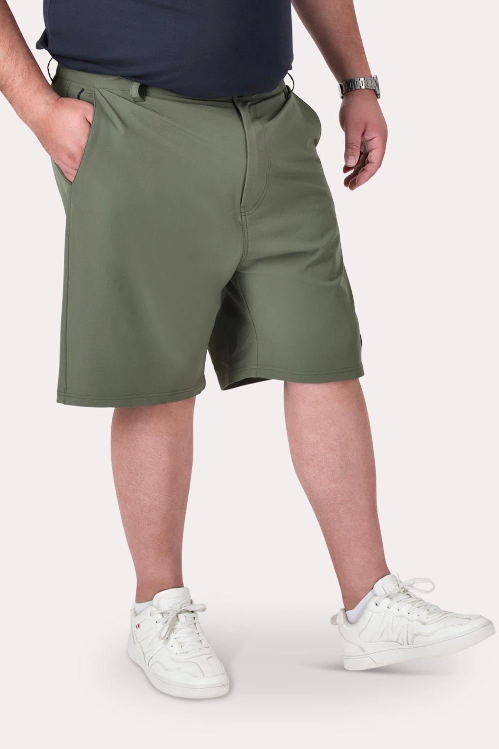 Plus Bermuda Elasticado Bloor Verde Linchen-0